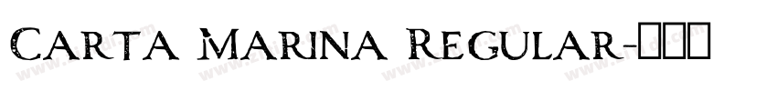 Carta Marina Regular字体转换